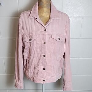 Soft Wide Wale Corduroy Trucker Jacket Style Pockets